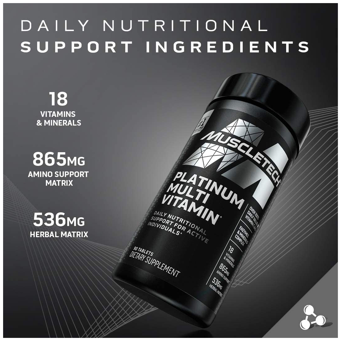 MuscleTech Platinum Multivitamin | Vitamin C For Immune Support