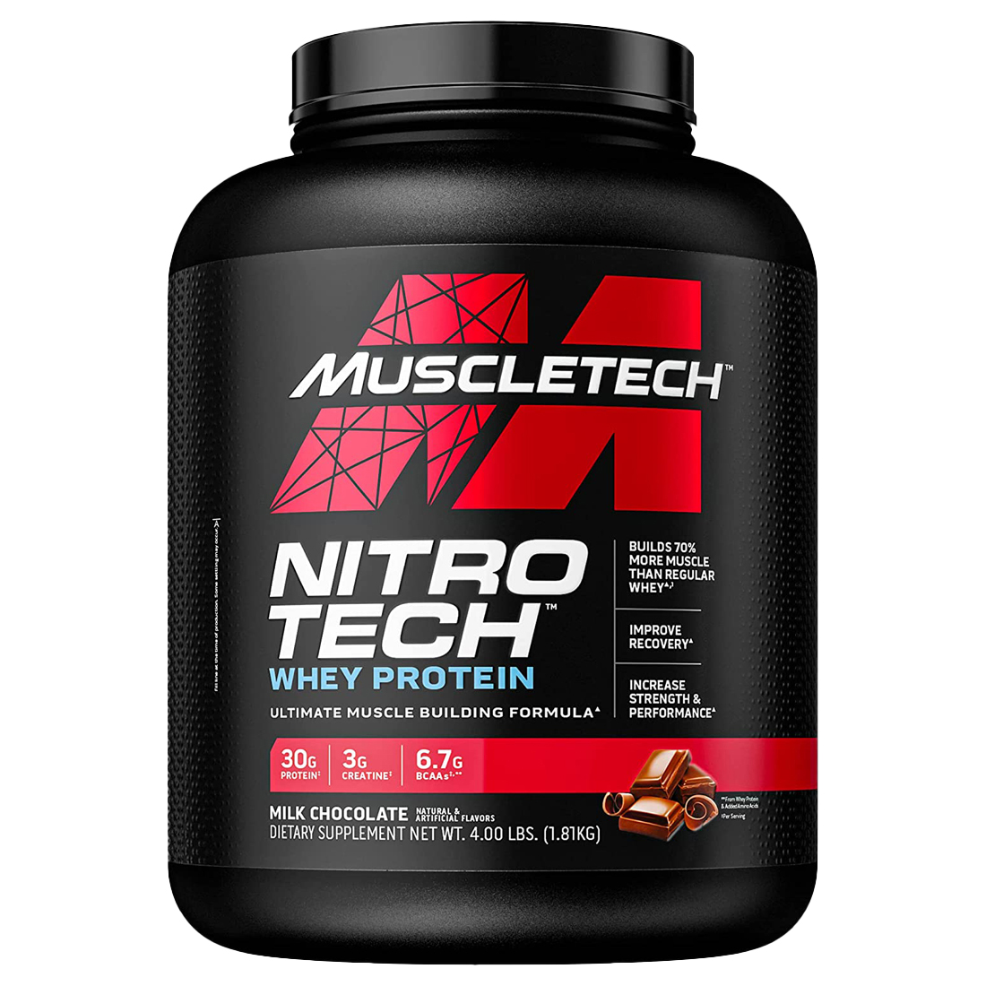 MUSCLETECH NitroTech Whey Protein Chocolate 