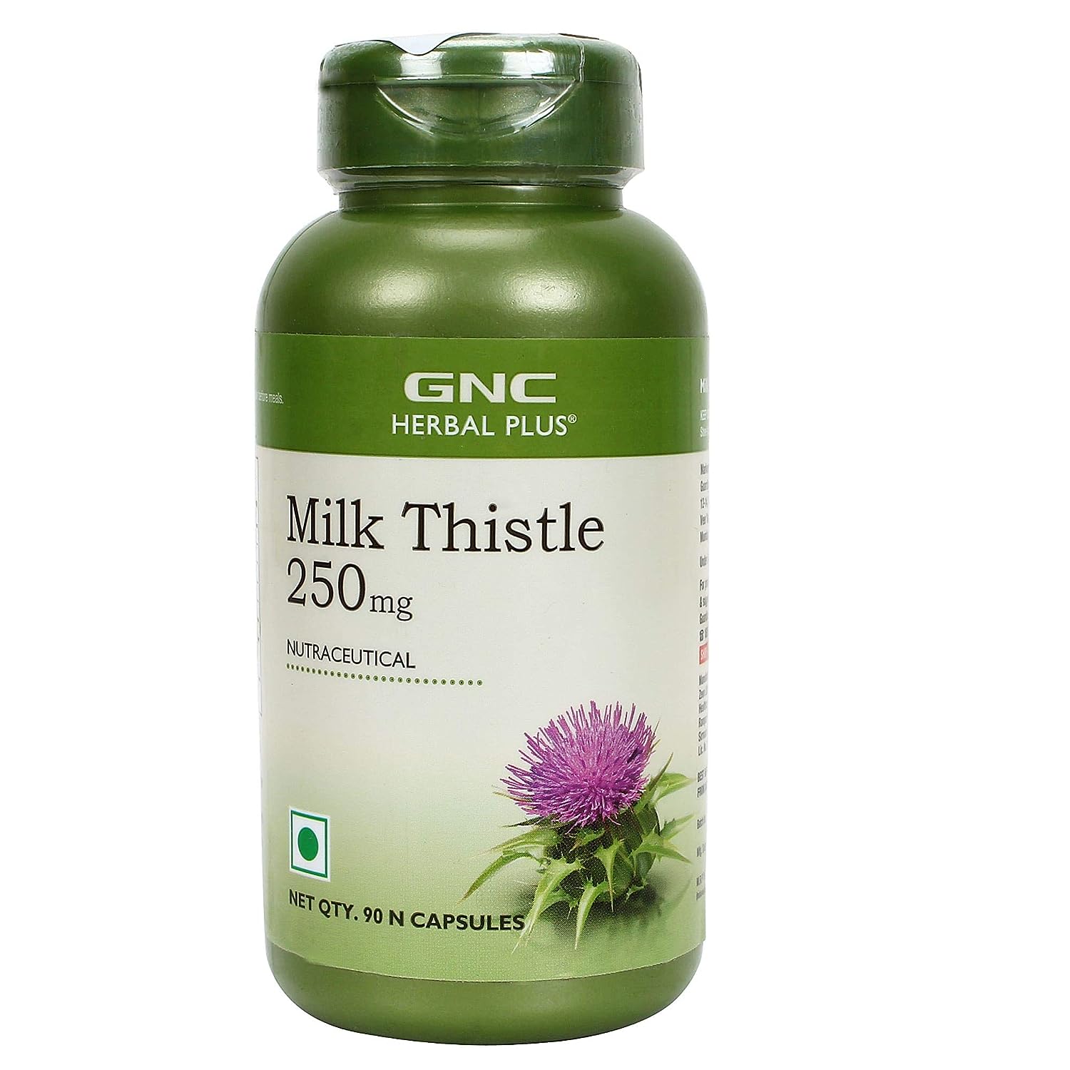GNC Herbal Plus Milk Thistle 250 Mg Supports Healthy Liver Function